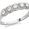 Wholesale * 9Ct White Gold Diamond Halo Cluster Ring 1/2Ct D7299 Limit Offer