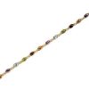 Hot * 9Ct Gold Multi Stone Bracelet 7.5In G8341 100% Guarantee