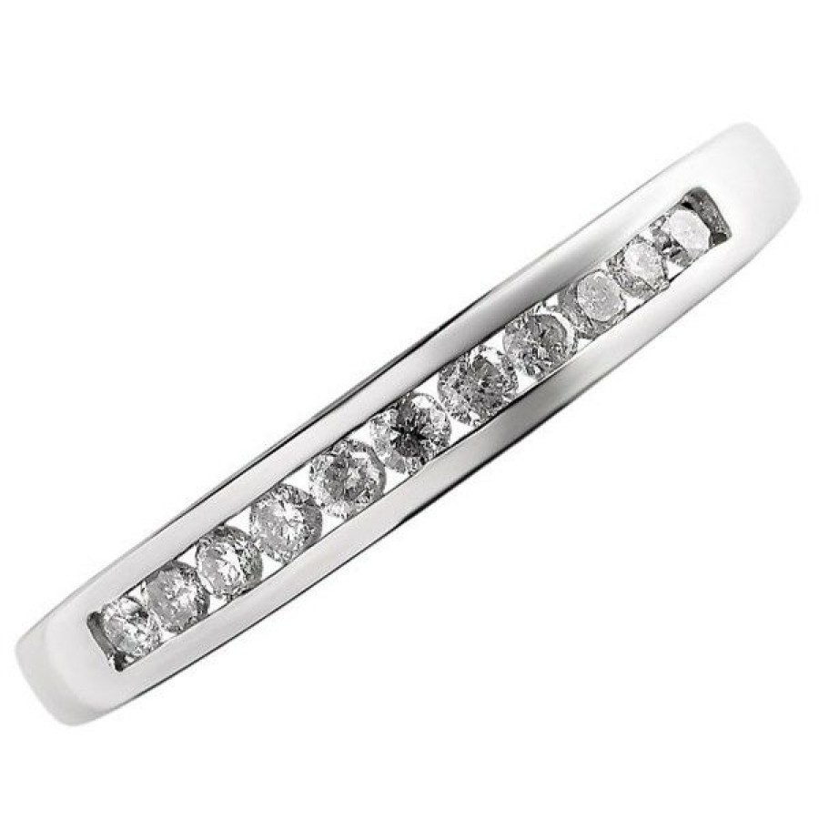 New * 9Ct White Gold Diamond Half Eternity Ring 1/4Ct D7188 Limited Edition