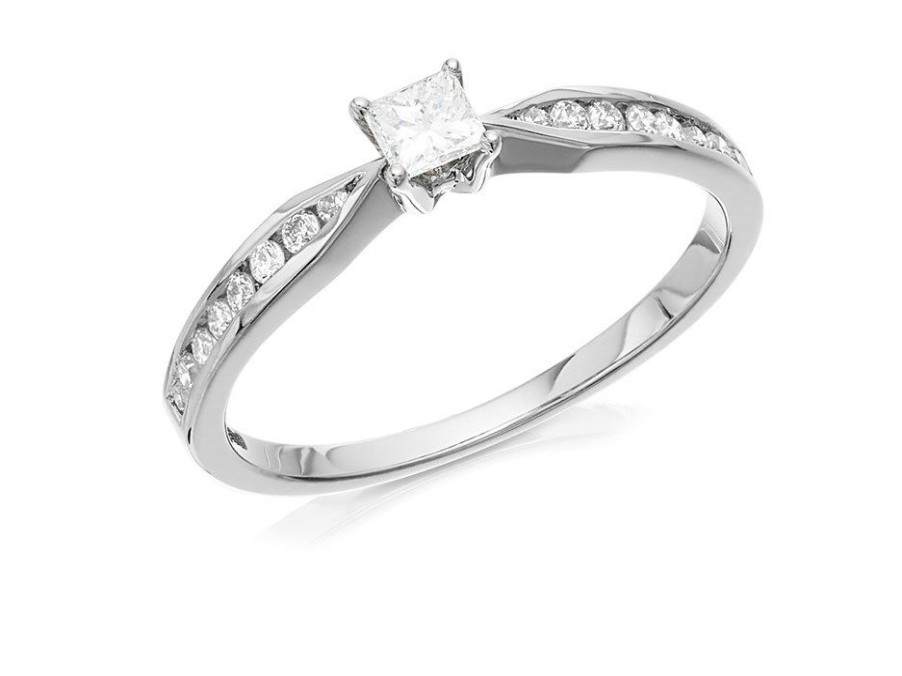 Online * Platinum Diamond Ring 1/4Ct Agi Certificated D0816 Best Price