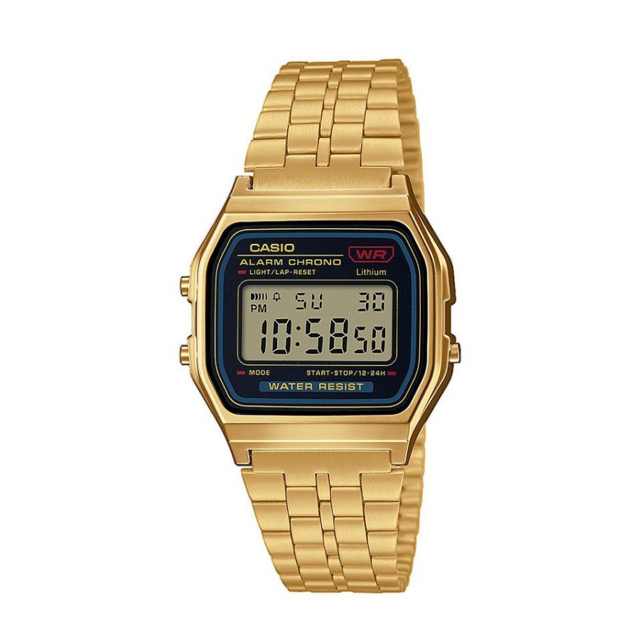 Best * Casio Vintage A159Wgea-1Ef Gold Plated Digital Watch W17363 Large Choice