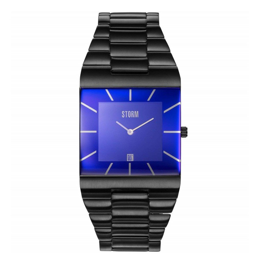 Online * Storm 47195/Sl/B Omari Xl Slate Blue Bracelet Watch W87349 Best Guaranteed