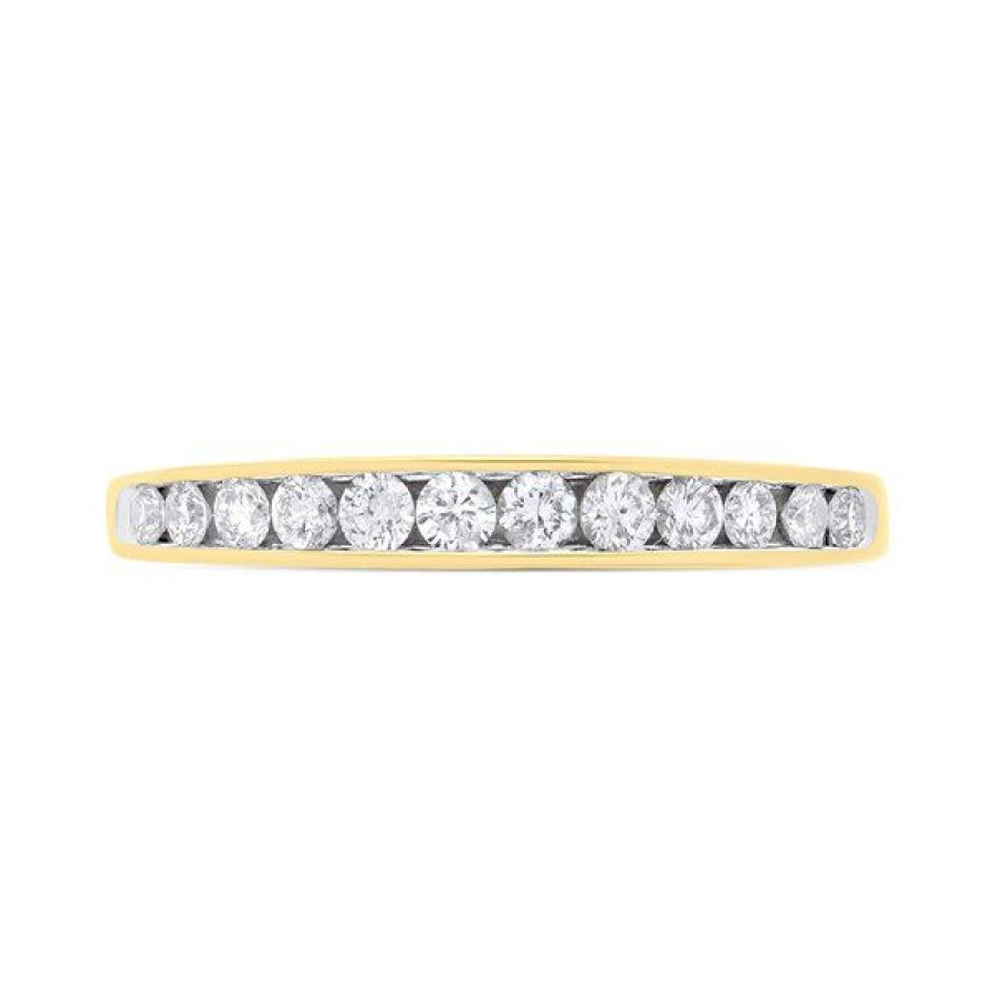 Hot * 9Ct Gold Diamond Half Eternity Ring 1/4Ct D80122 Best Guaranteed