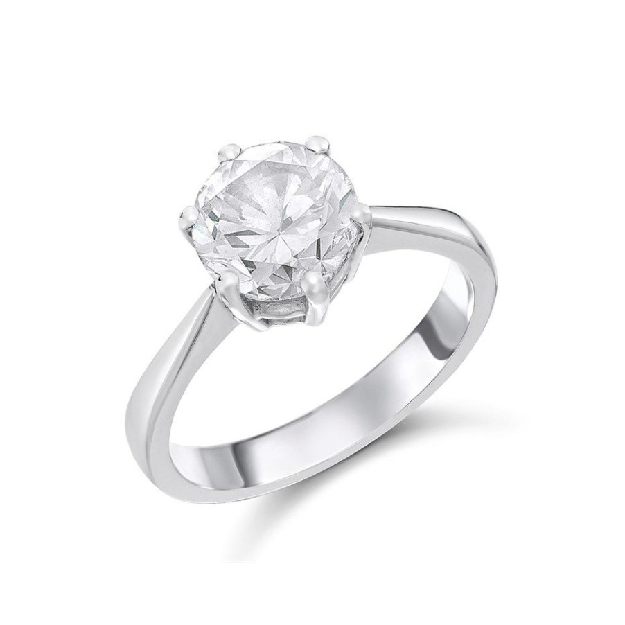 Wholesale * Platinum Diamond Solitaire Engagement Ring 2.32Ct K/Vs2 H2012 Best Guaranteed