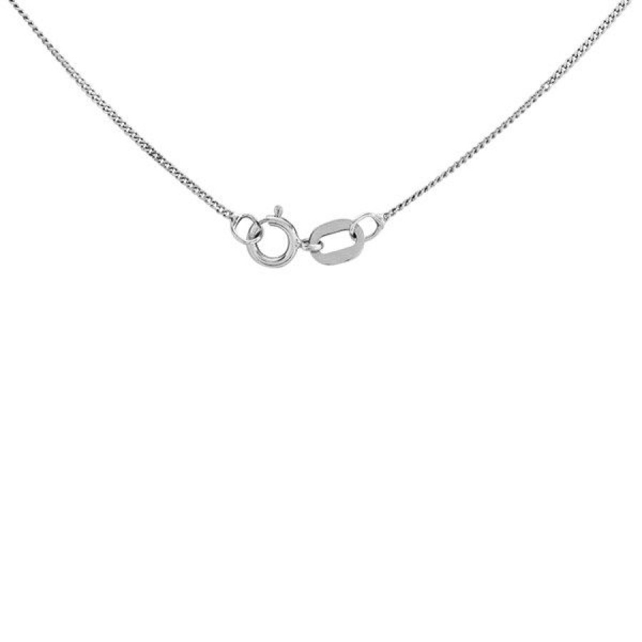 Best * 18Ct White Gold Diamond Solitaire Necklace 61Pts G/I1 H06264 Cheaper