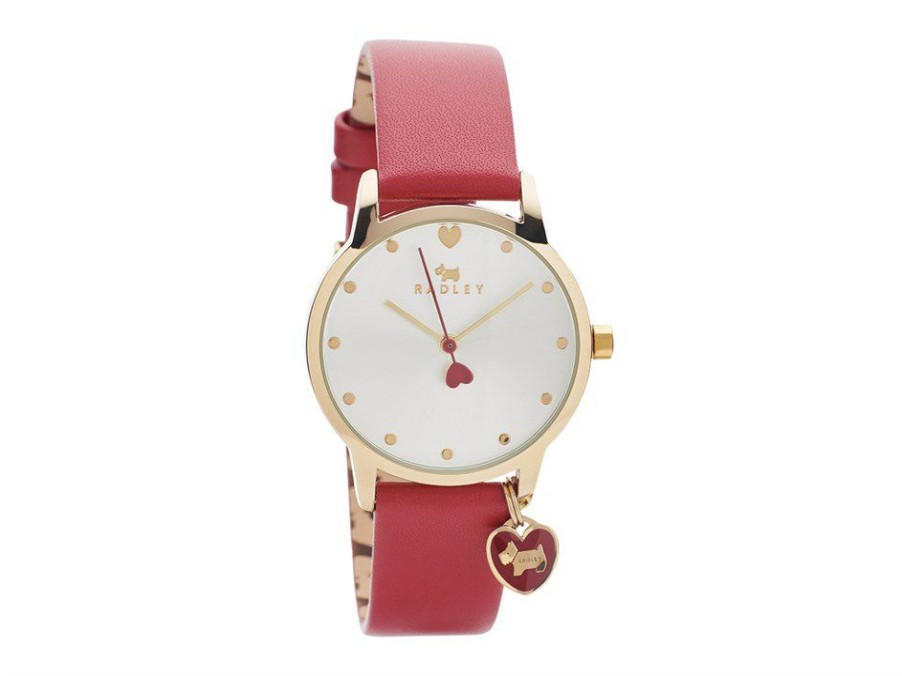 Hot * Radley Ry2920A Red Leather Strap Watch W51163 Reliable Quality