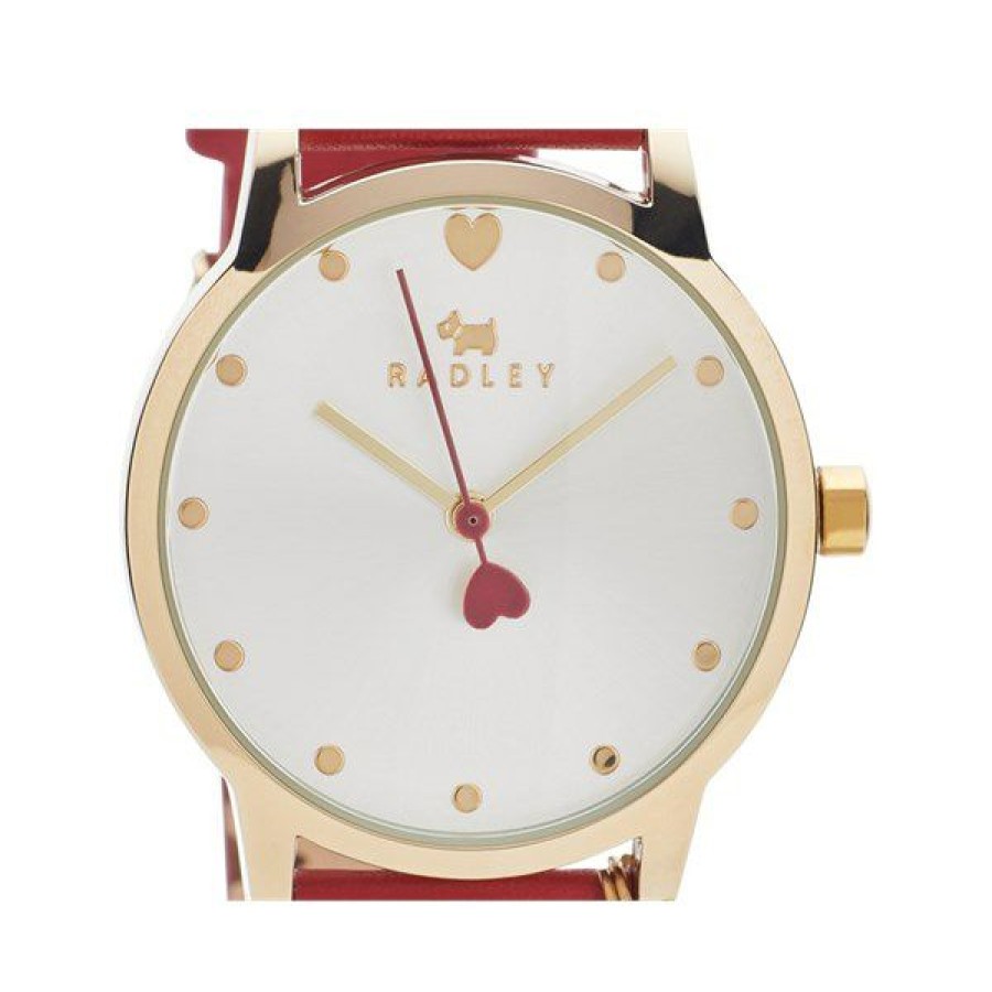 Hot * Radley Ry2920A Red Leather Strap Watch W51163 Reliable Quality