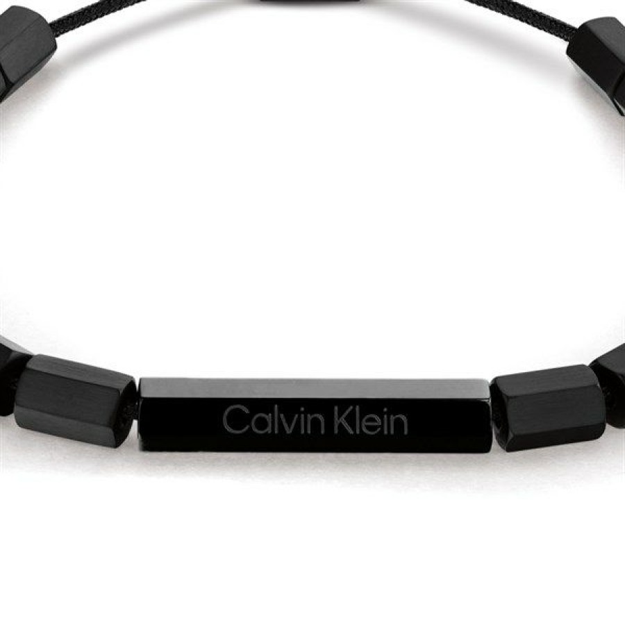 Wholesale * Calvin Klein 35000275 Stainless Steel Beaded Slider Bracelet A9417 Discount Online