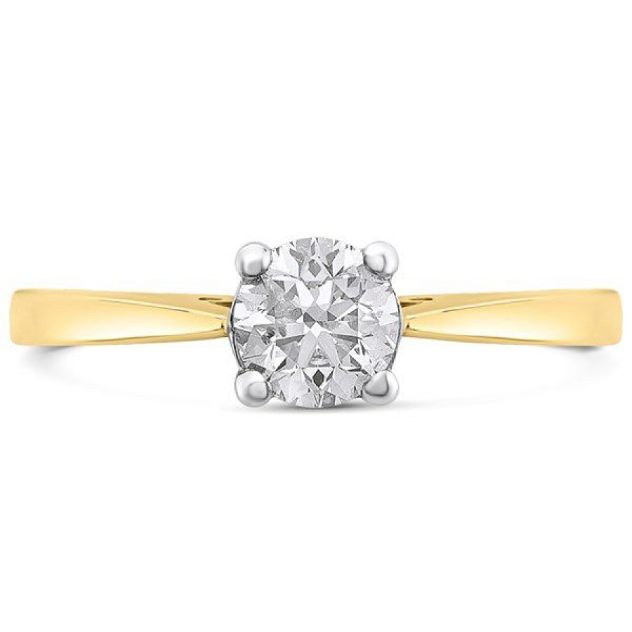 Wholesale * 18Ct Gold Diamond Solitaire Engagement Ring 70Pts H/I2 H07127 Best Price