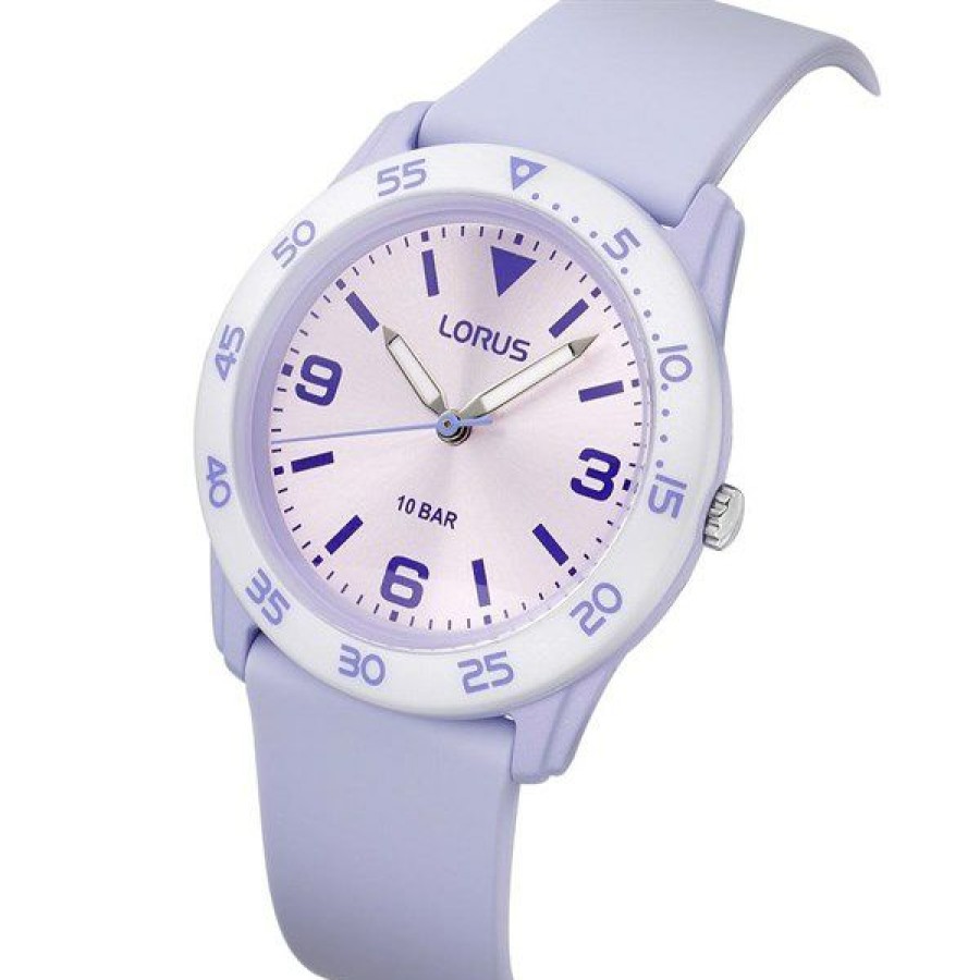 Hot * Lorus Rrx91Hx9 Lilac Resin Strap Watch W58170 Limited Edition