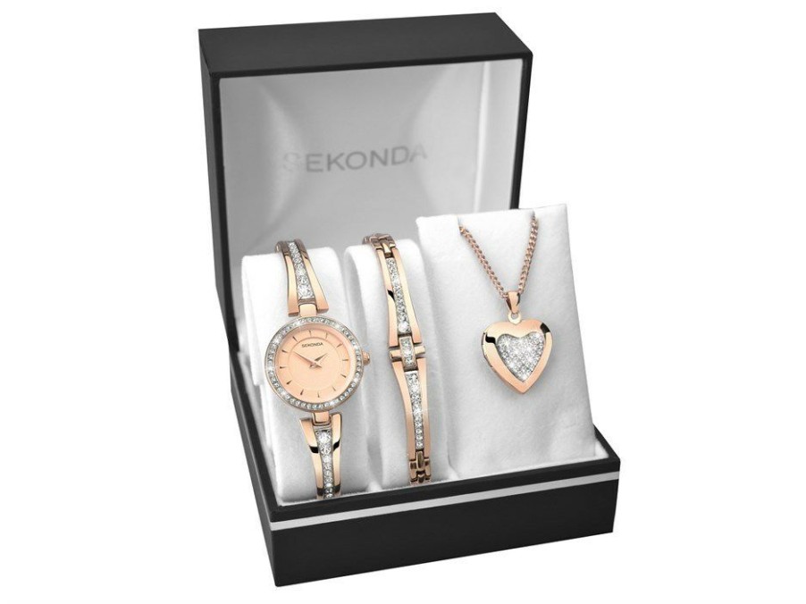 New * Sekonda 2533G Secret Rose Christmas Watch Gift Set W33161 Discount Online