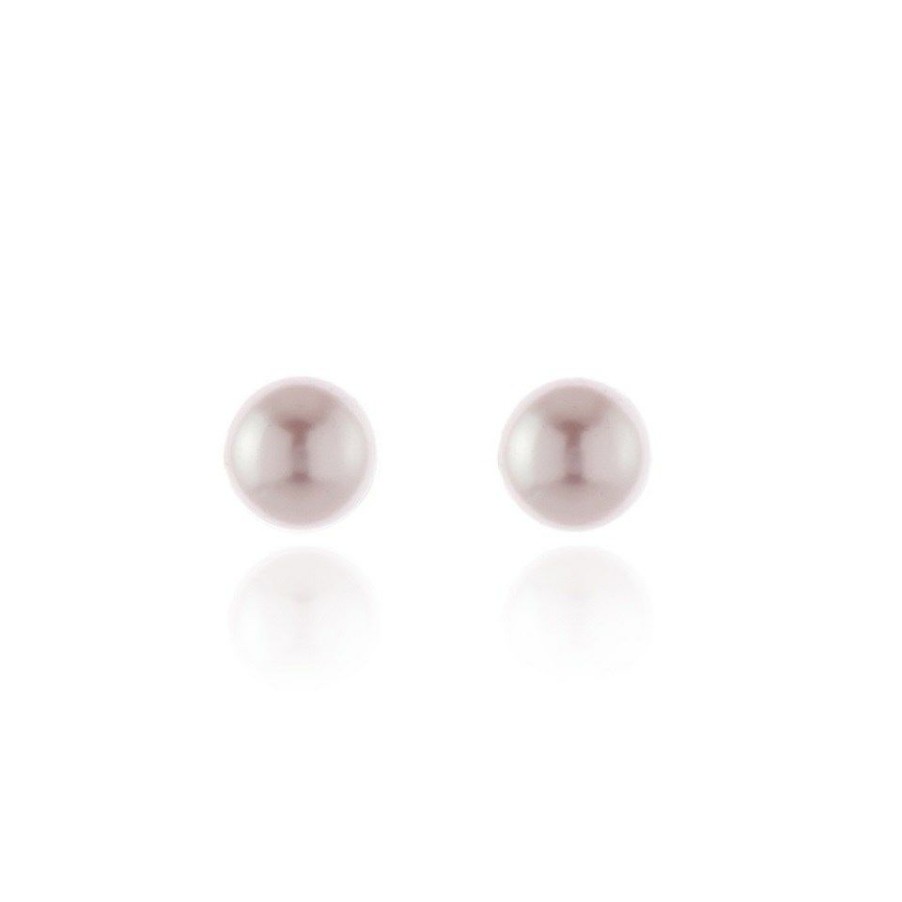 Online * Cachet Gold Tone Pink Pearl Stud Earrings J7440 Best Price