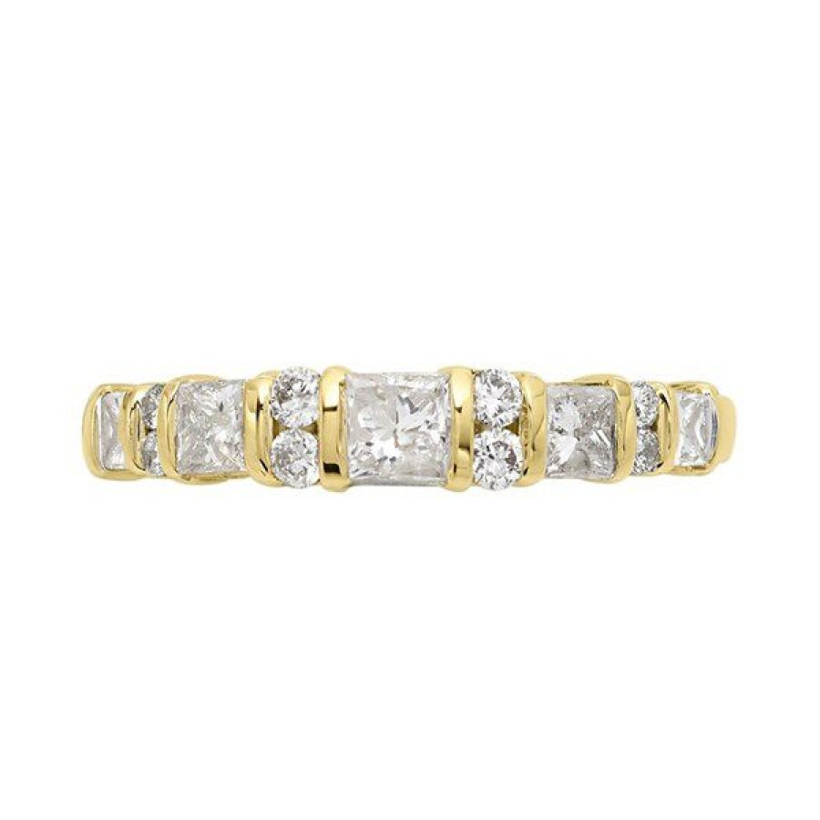 Wholesale * 9Ct Gold Diamond Half Eternity Ring 3/4Ct D80109 Official