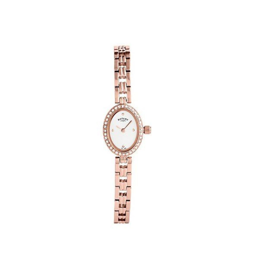 Hot * Rotary Lb02769/Br/41S Rose Gold Plated Watch And Bracelet Gift Set W64109 Limit Offer