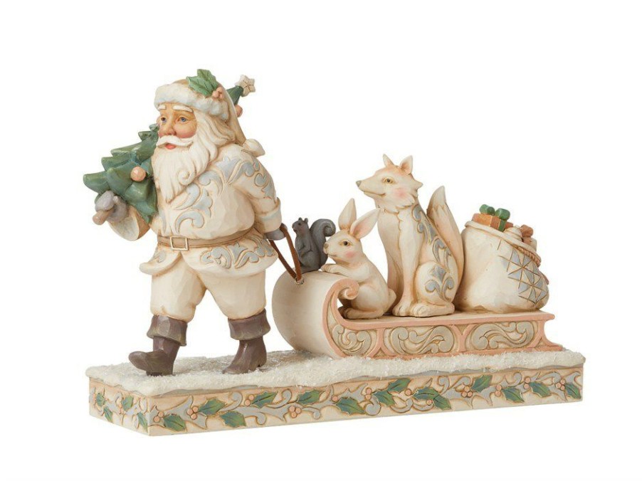 Clearance * Jim Shore 6008861 Santa Pulling Sled P6188 Cheaper