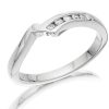 Best * 18Ct White Gold Diamond Fitted Wedding Ring Z50864 Outlet