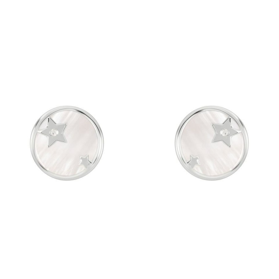 Wholesale * Radley Ryj1251 Silver Mother Of Pearl Diamond Stud Earrings J81120 Large Choice