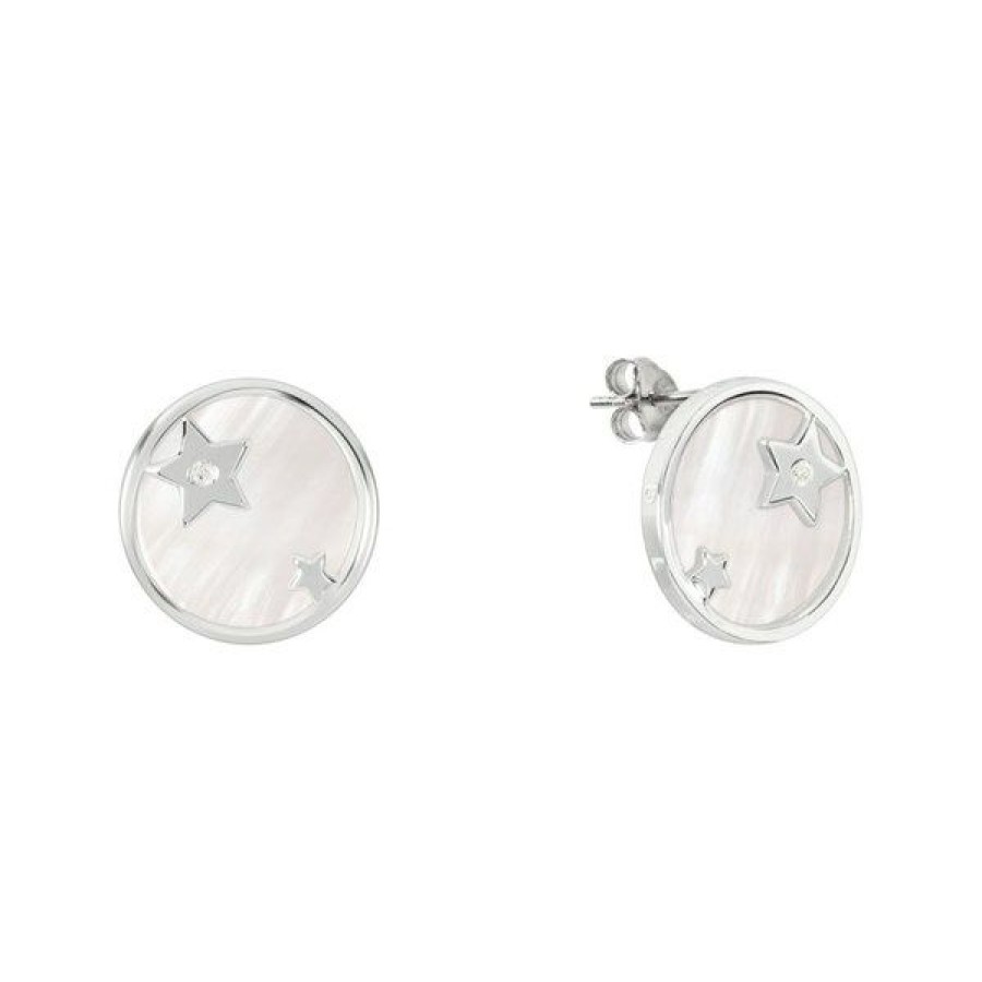 Wholesale * Radley Ryj1251 Silver Mother Of Pearl Diamond Stud Earrings J81120 Large Choice