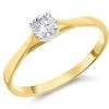 Best * 9Ct Gold Diamond Solitaire Engagement Ring 1/4Ct Agi Certificated D5034 With Discount