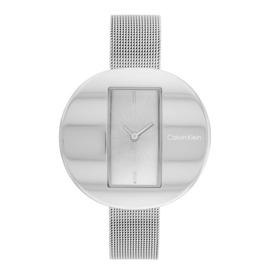 Hot * Calvin Klein 25200016 Stainless Steel Mesh Bracelet Watch W4660 Large Choice