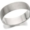 Hot * Palladium 950 D Shaped Brushed Finish Wedding Ring 6Mm R12107 Cheaper