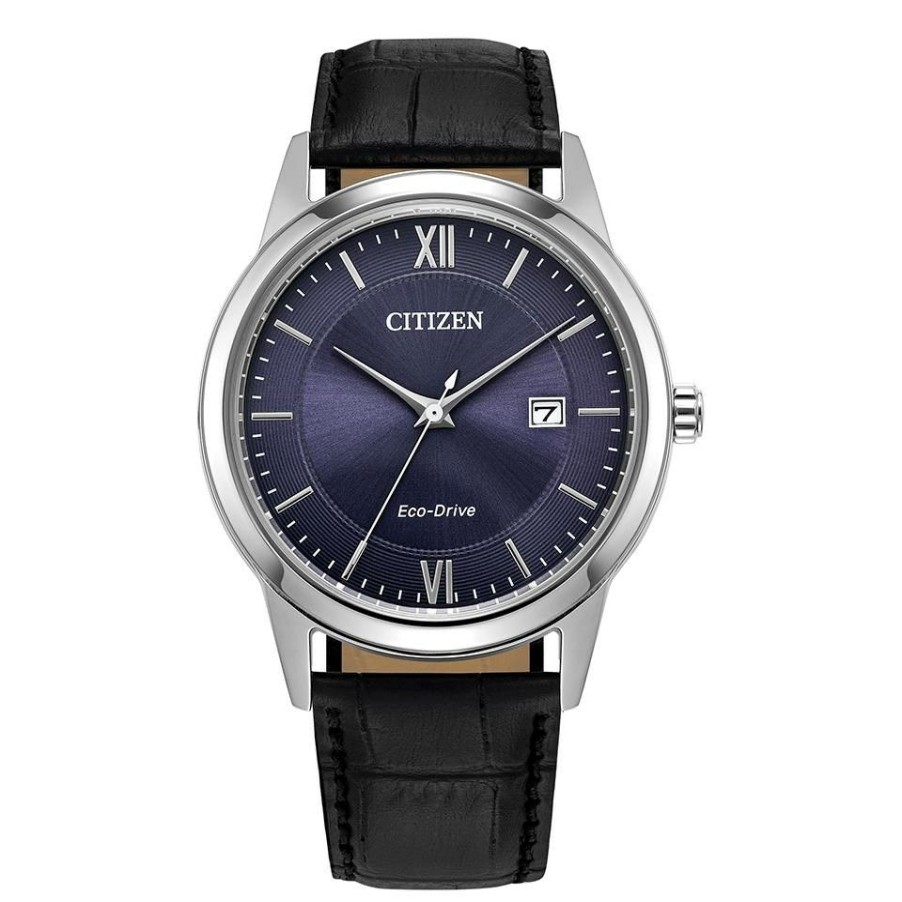 Clearance * Citizen Aw1780-09L Eco-Drive Black Leather Strap Watch W38309 Limited Edition