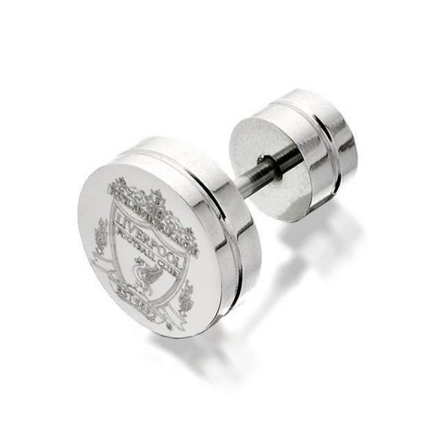 Hot * Stainless Steel Liverpool Fc Crest Single Earring J2279 Exactly Discount