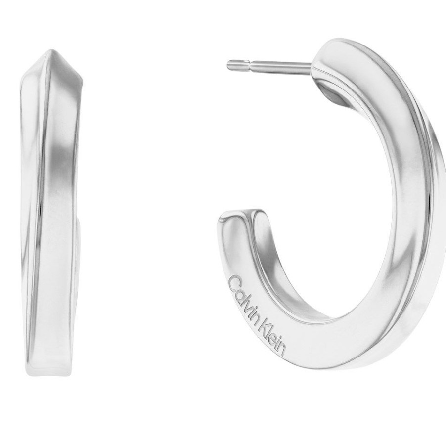 Hot * Calvin Klein 35000310 Twist Hoop Earrings J7296 Cheap