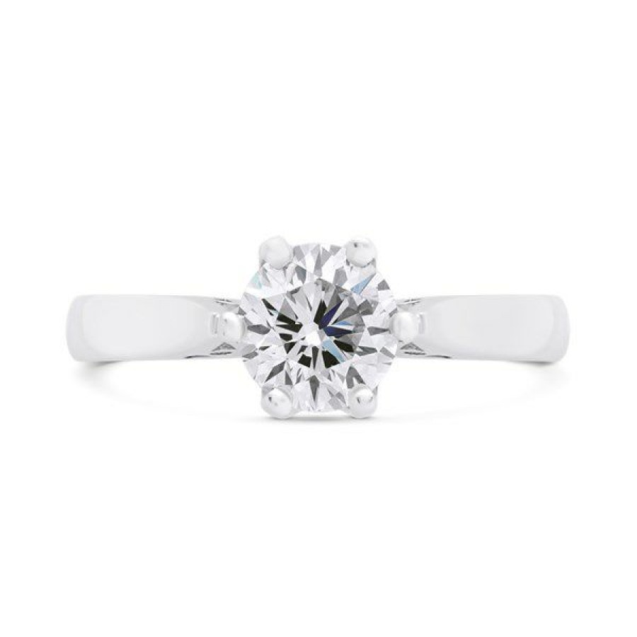 New * Platinum 1 Carat Diamond Solitaire Engagement Ring O-P/Si1 H10499 Reliable Quality