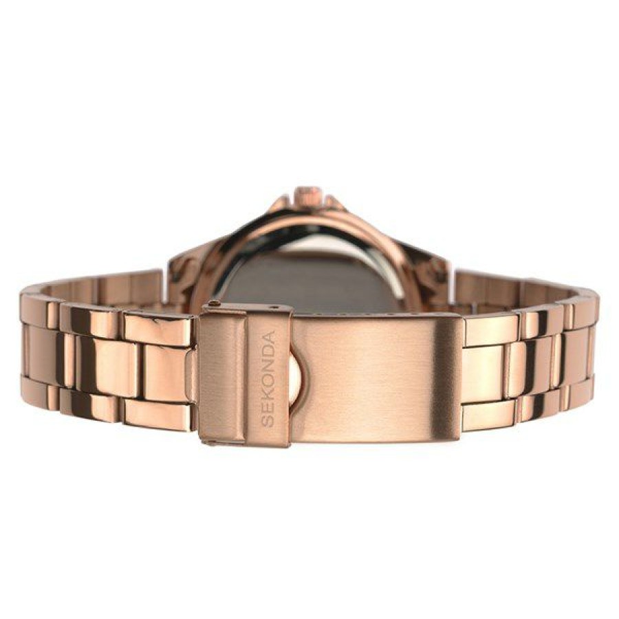 Online * Sekonda 40290 Rose Gold Plated Bracelet Watch W32242 Closeout Sale