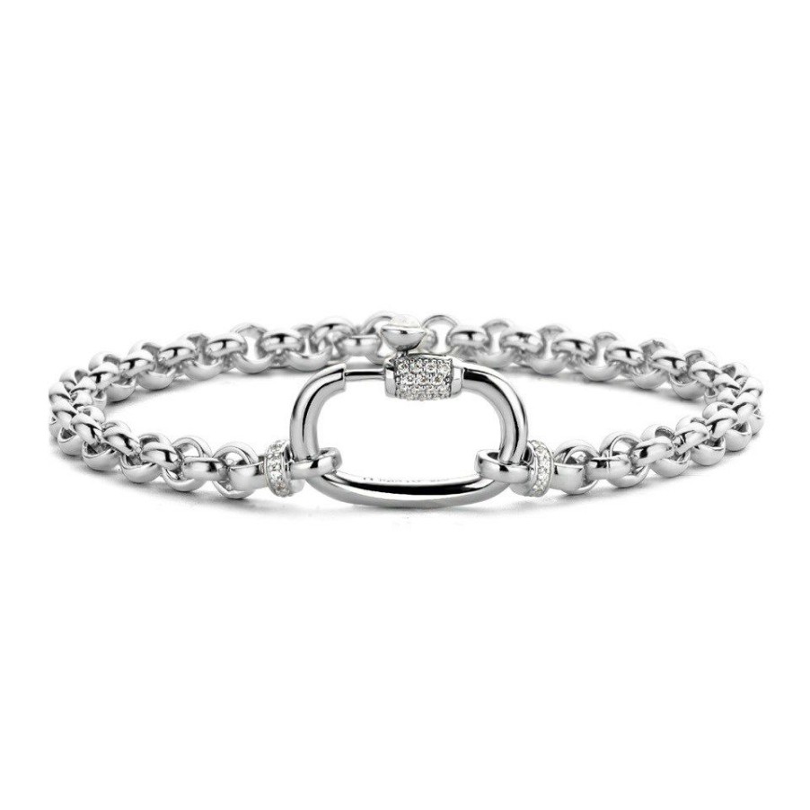 Clearance * Ti Sento Silver Rolo Bracelet F6945 Wholesale