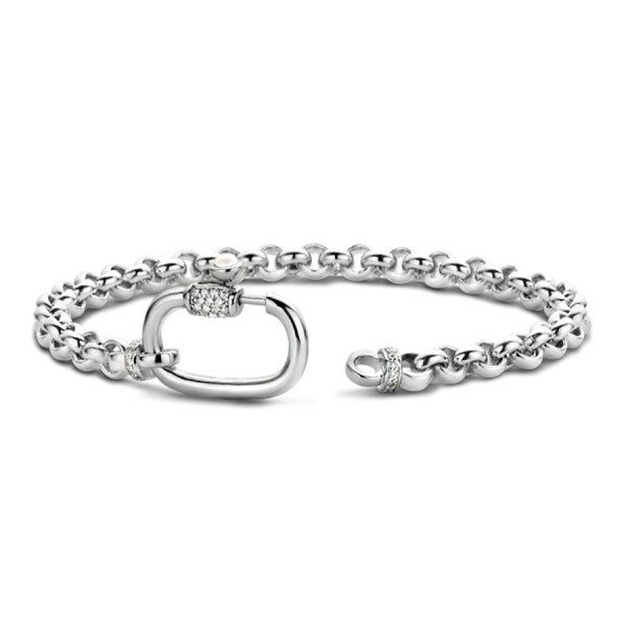 Clearance * Ti Sento Silver Rolo Bracelet F6945 Wholesale