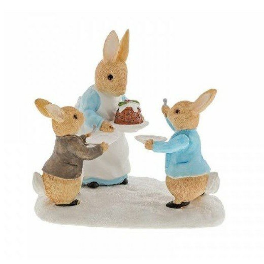 Best * Beatrix Potter A30255 Mrs. Rabbit With A Christmas Pudding P87112 Large Choice