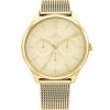 Wholesale * Tommy Hilfiger 1782458 Layla Gold Plated Mesh Bracelet Watch W95272 Official