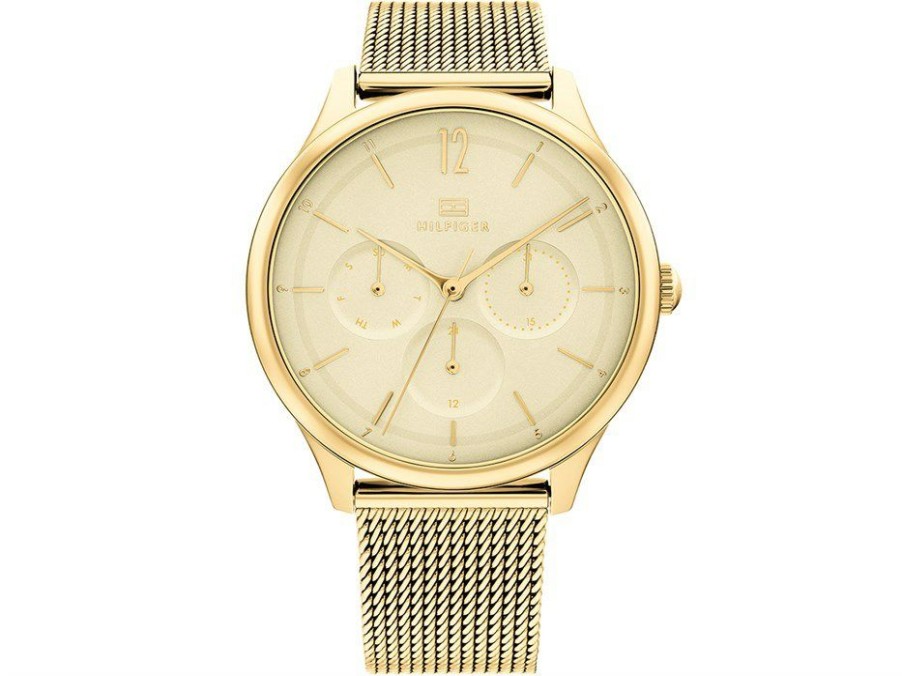 Wholesale * Tommy Hilfiger 1782458 Layla Gold Plated Mesh Bracelet Watch W95272 Official