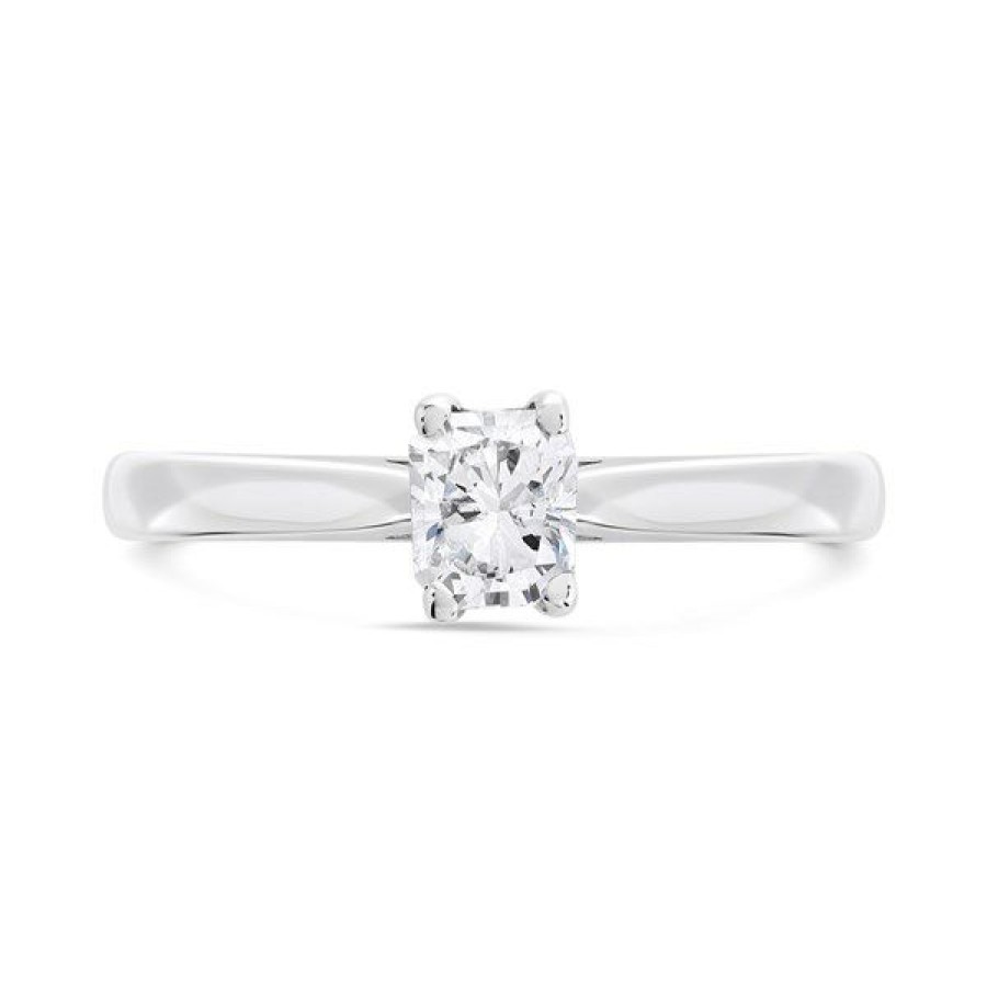 Hot * 18Ct White Gold Diamond Solitaire Engagement Ring 51Pts G/I1 H05865 Reliable Quality