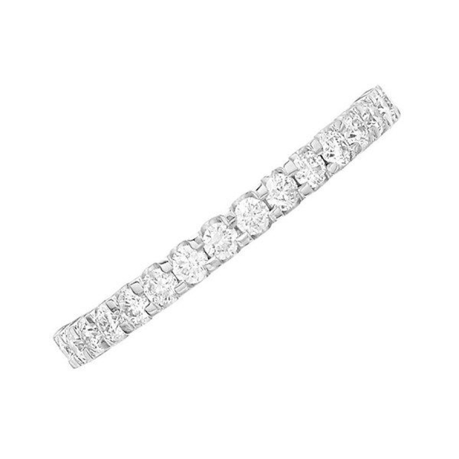 Wholesale * 9Ct White Gold Diamond Half Eternity Ring 1/2Ct Agi Certificated D66101 With Discount