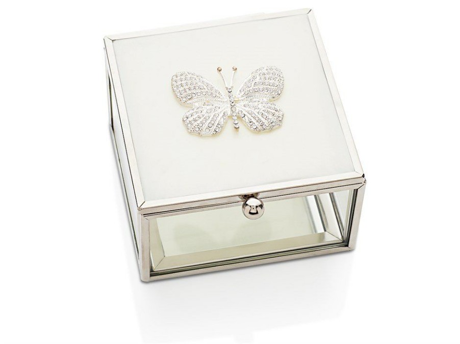 Online * Sophia Crystal Butterfly Trinket Box P60103 Wholesale