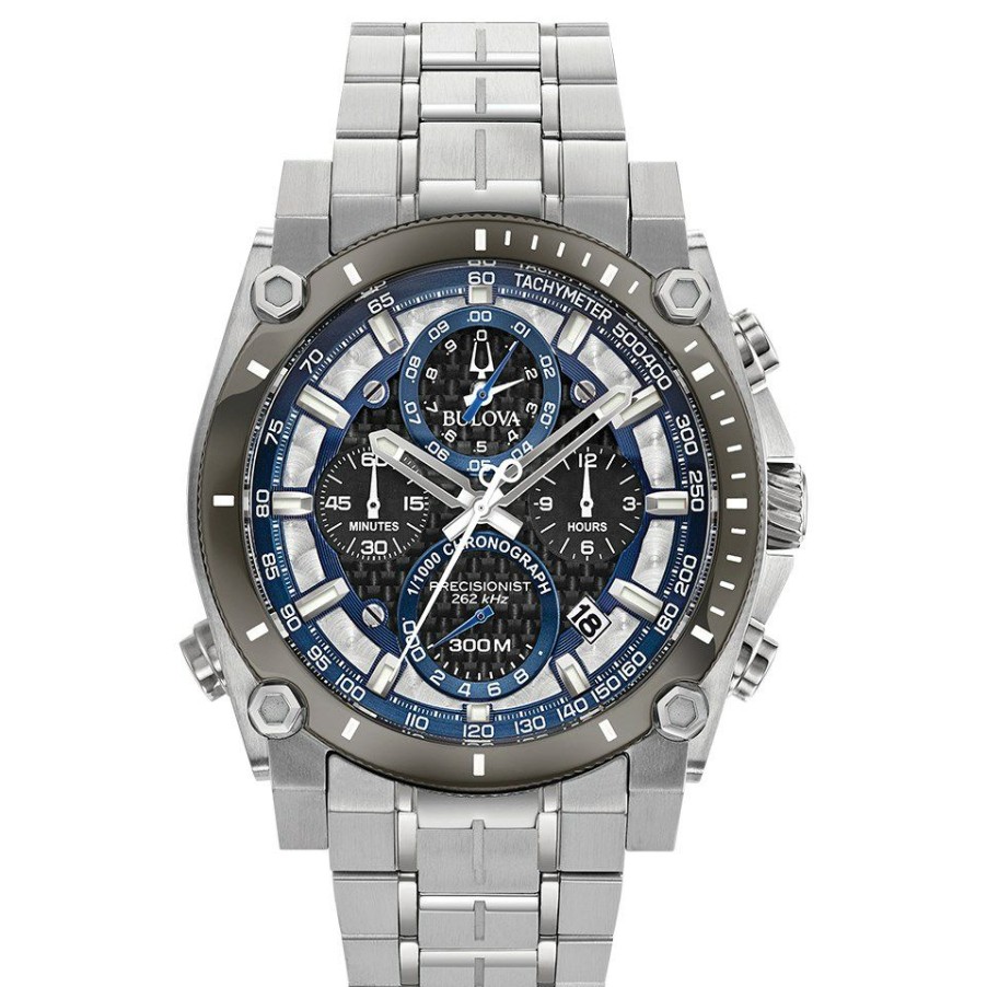 New * Bulova 98B316 Precisionist Stainless Steel Chronograph Bracelet Watch W09142 Large Choice