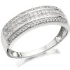 New * 9Ct White Gold Diamond Band Ring 1/2Ct D7249 Best Price