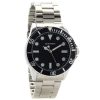 New * Sekonda 1501 Stainless Steel Black Dial Bracelet Watch W31137 100% Guarantee