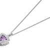 New * My Diamonds Silver Amethyst And Diamond Necklace D99113 Limit Offer