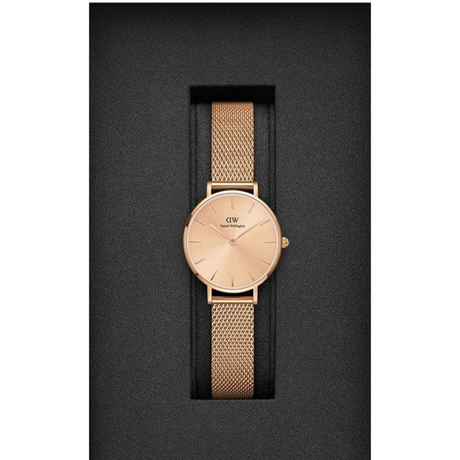 Wholesale * Daniel Wellington Dw00100470 Rose Gold Plated Mesh Bracelet Watch W88122 Limit Offer