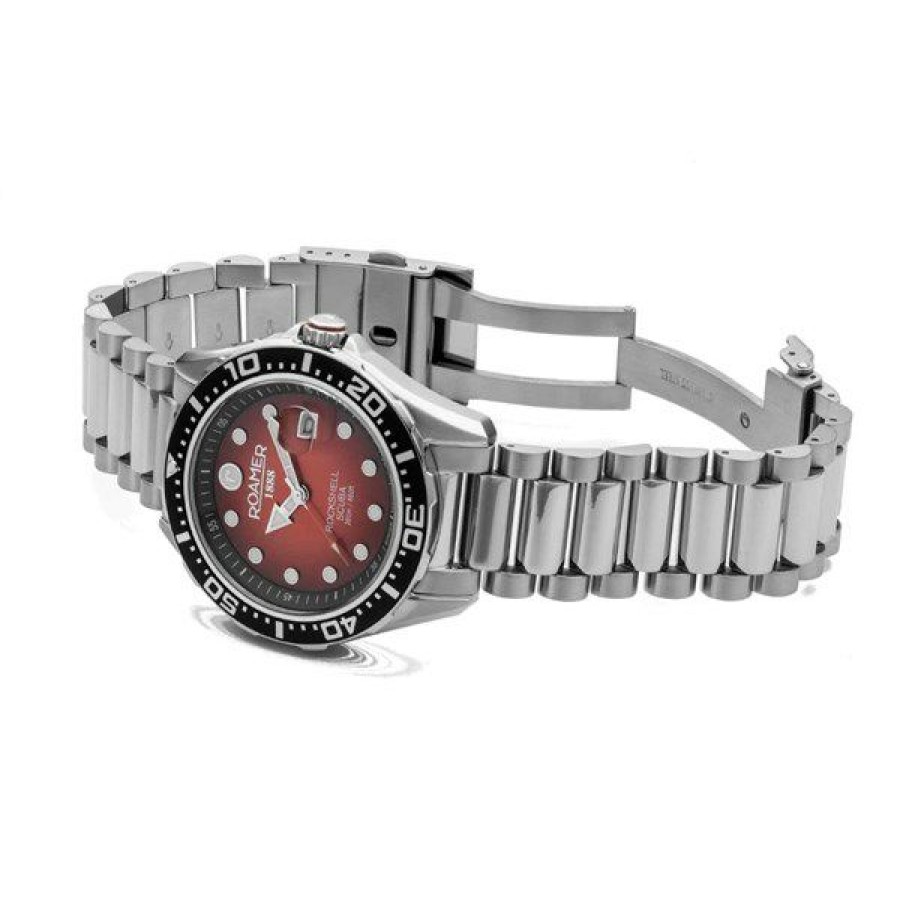 Hot * Roamer 220858 41 05 50 Rockshell Mark Iii Scuba Watch W60228 Reasonable Price