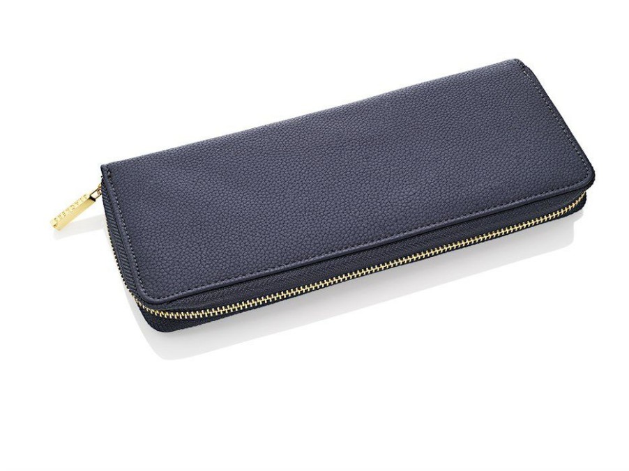 Hot * Navy Travel Jewellery Case P5874 Reasonable Price