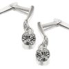 Hot * Silver Crystal Andralok Drop Earrings 12Mm Drop F9912 Popular