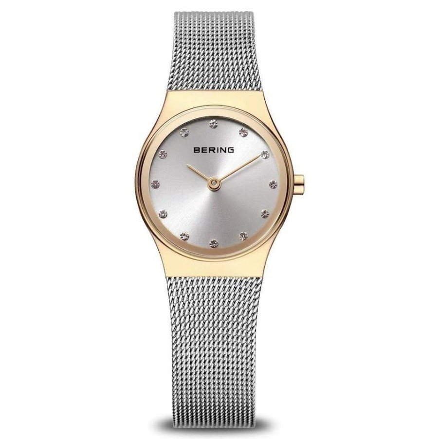 Hot * Bering 12924-001 Two Tone Crystal Set Mesh Strap Watch W74116 Best Price