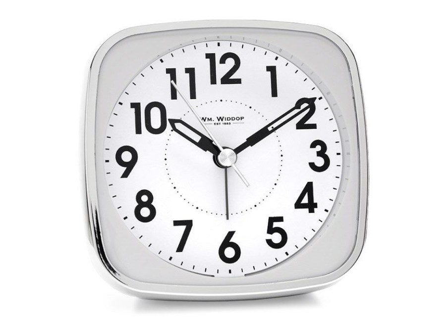 Online * Widdop White Alarm Clock C0662 Best Guaranteed