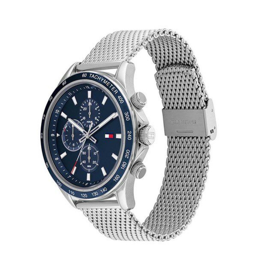 Best * Tommy Hilfiger 1792018 Miles Mesh Bracelet Watch W95297 Exactly Discount