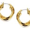 Clearance * Anne Klein Gold Tone Triple Layered Hoop Earrings J7887 Discount Online